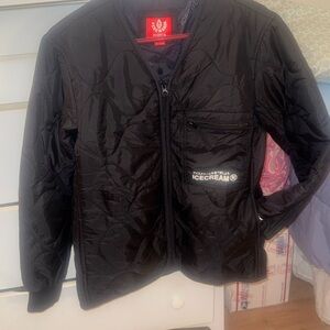 BBC ICE CREAM MENS quilted small lightweight work zip up jacket NEW! Gift!